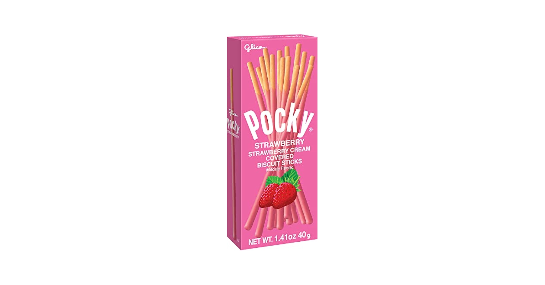 Nestle - ポッキー GLICO POCKY CRUNCHY STRAWBERRY COVERED CHOCOLATE BISCUIT
